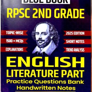 Shiksha Kranti Blue Book RPSC 2nd Grade English Literature Part Practice Questions bank Handwritten Notes By Mohit Sir